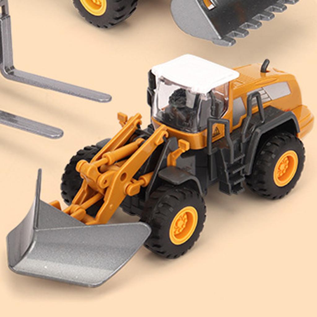 Alloy Construction Vehicle Toy 1:55 Transport Vehicles Site Playset Toys for Kids Boys Snowplow