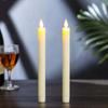 Moving Flame Taper Candles With Remote And Timer, Flameless LED Candlesticks Flickering With Moving Wick, Christmas Decorations