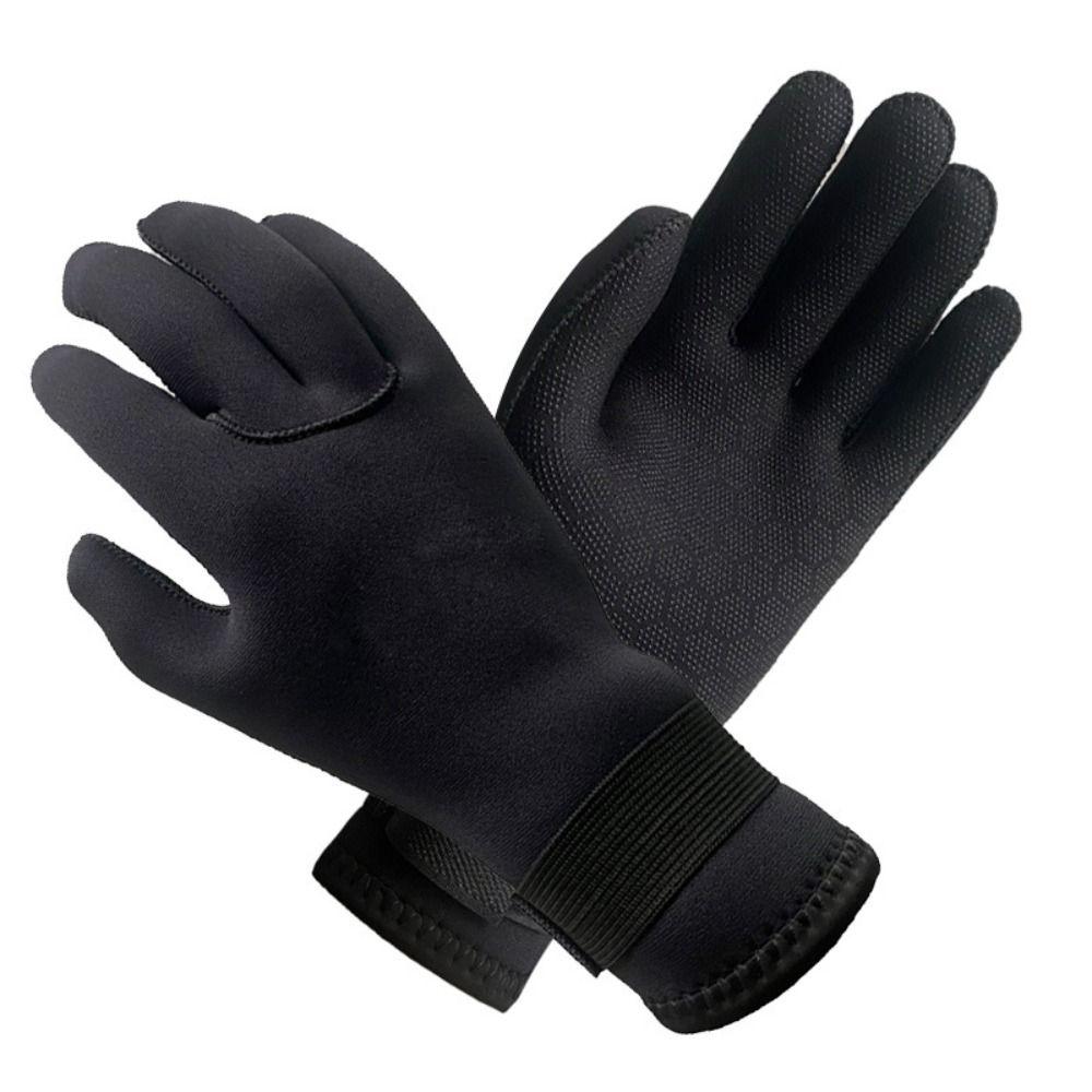 3mm Neoprene Surfing Gloves Antiskid Wetsuit Gloves Diving Gloves Five Finger Gloves  Swimming