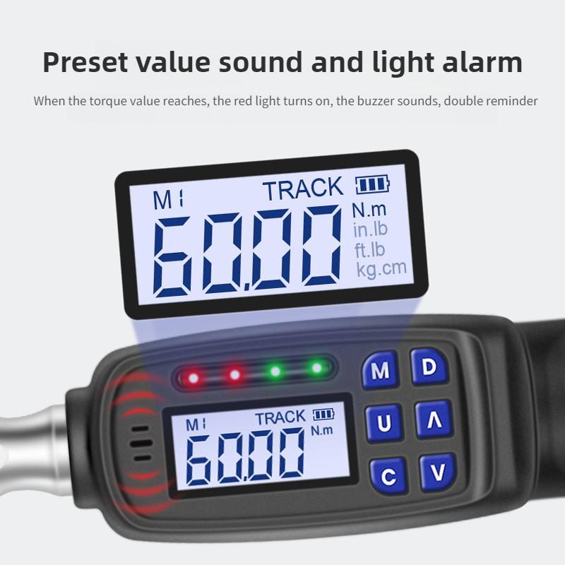 Портативный цифровой динамометрический ключ Высокоточный электронный гаечный ключ Регулируемый электроинструмент для ремонта автомобилей