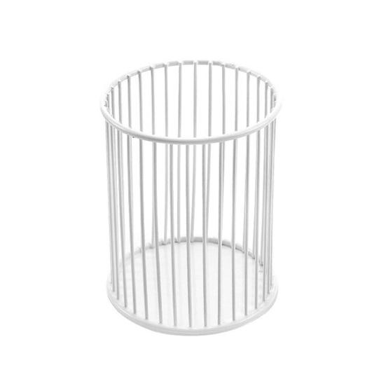 yangyizhi Metal Pen Holder, Nordic Desk Organizer for Makeup Brushes, Anti-Rust Multifunctional Storage Basket Pencils Office Supplies