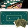 Poker Mat for 8 Players Poker Table Play Mat Resin Mat Rubber Mat 40 X 80cm PRODIGY-ONE (Green)