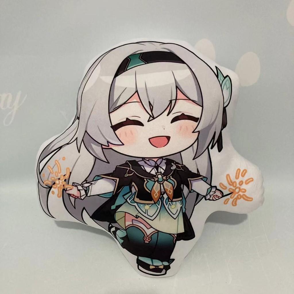 Аниме Honkai Star Rail Плюшевая подушка Мягкий кристальный вельвет Подушка для обнимания 45 см