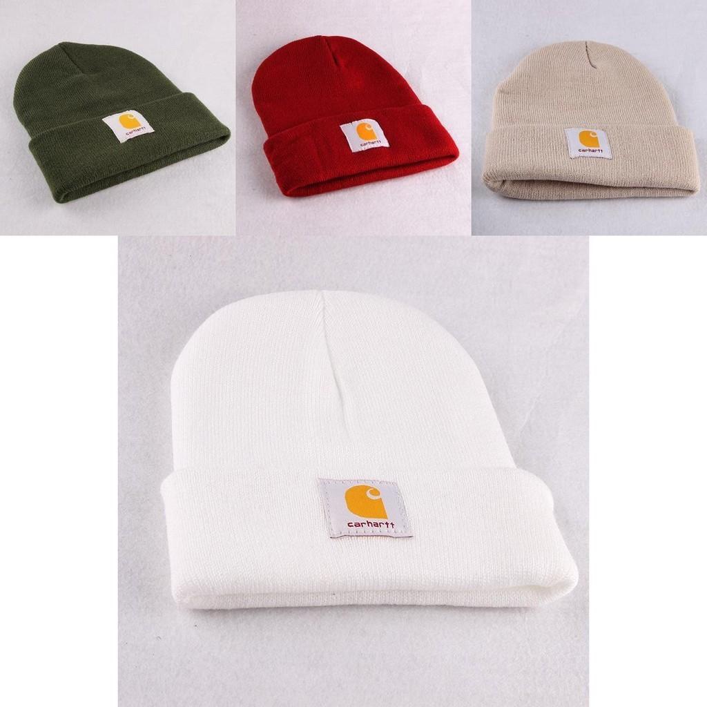 Carhartt Рождественский подарок Вязаная шапка Бини Женская Мужская Зимняя шапка Теплая Акриловая