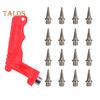 100 Pcs Track Spikes Carbon Steel Track And Cross Country Shoe Spikes with Spike Wrench for Sprinting Sports Running Shoes