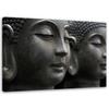 Canvas Print Buddha Zen Wellnes Spa Grey