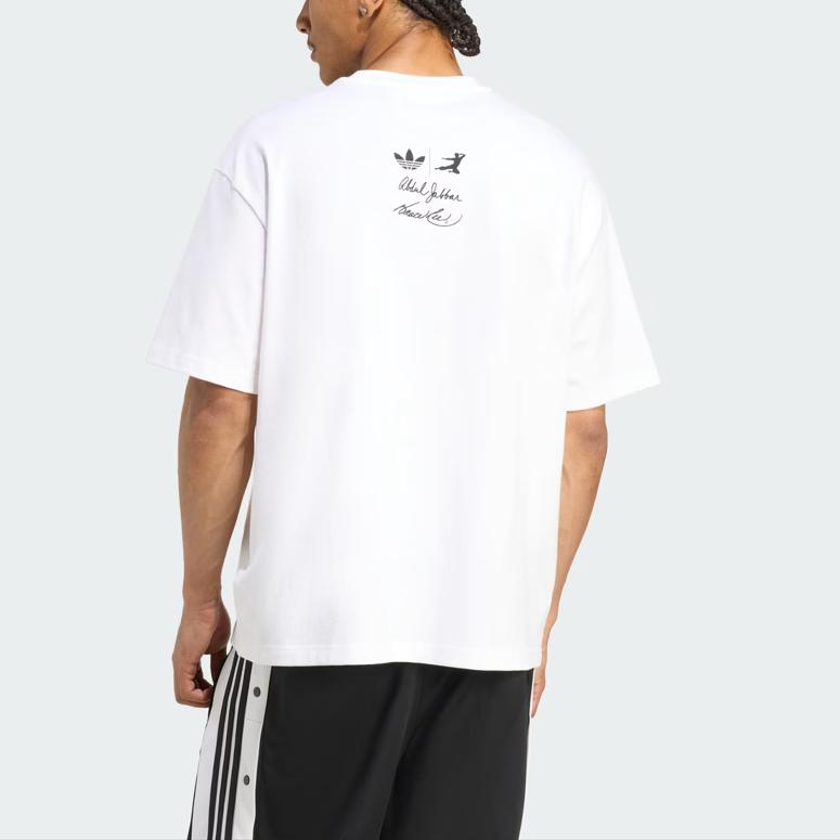 Adidas Оригинальная футболка Hot Shot с графическим принтом, свободного кроя, с круглым вырезом и короткими рукавами, унисекс, топы JZ7907