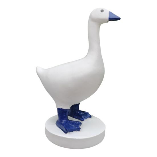 Магнитный держатель для ключей в виде гуся, смоляная фигурка гуся с магнитным клювом, декоративный держатель для ключей для входа в дом, подарок на новоселье