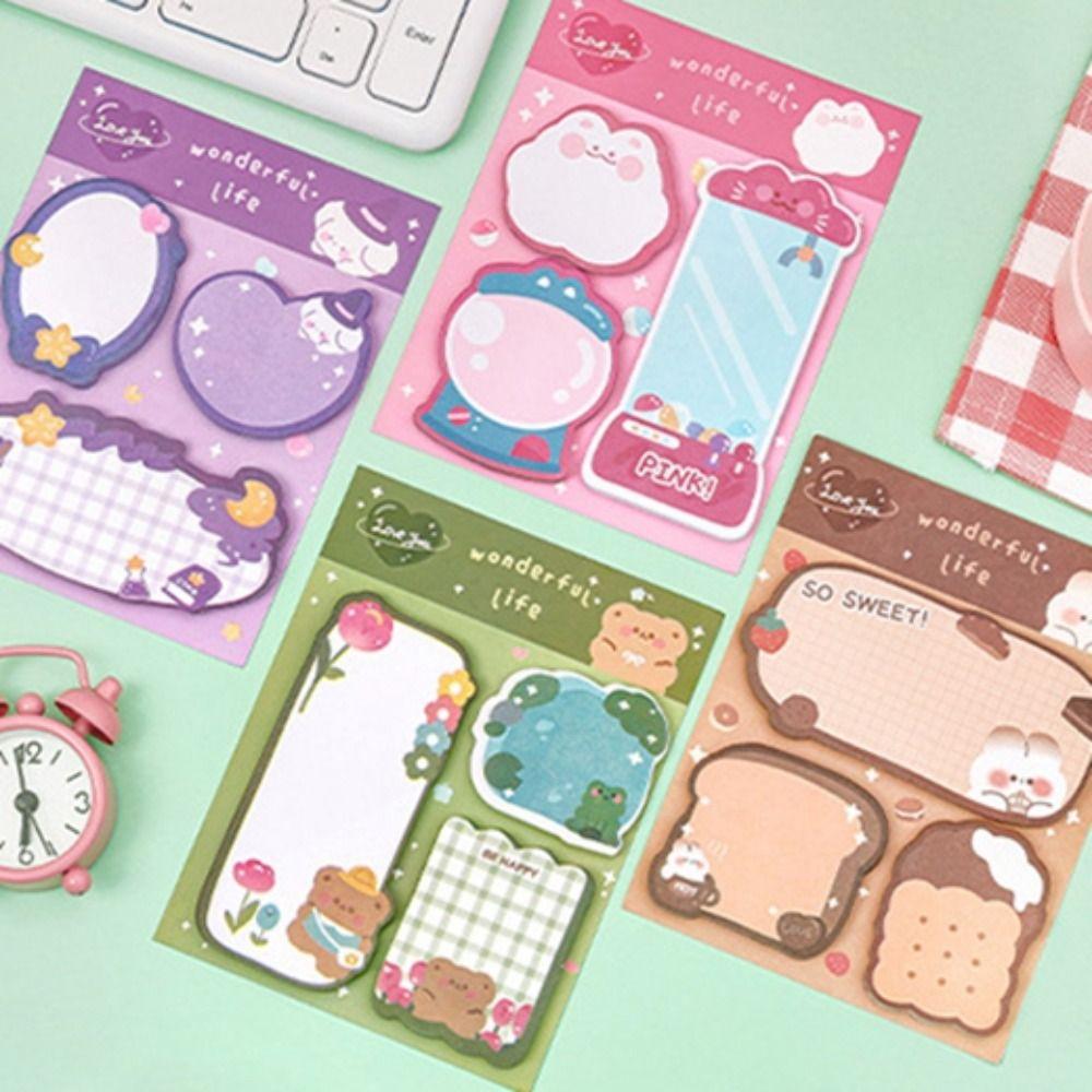 Rabbit Bear Sticky Notes Cartoon Rabbit Sticky Notes Cartoon Sticky Notes  Students