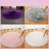 Rug Fur Machine Washable Circular Bedroom Living Room Simplicity Decor