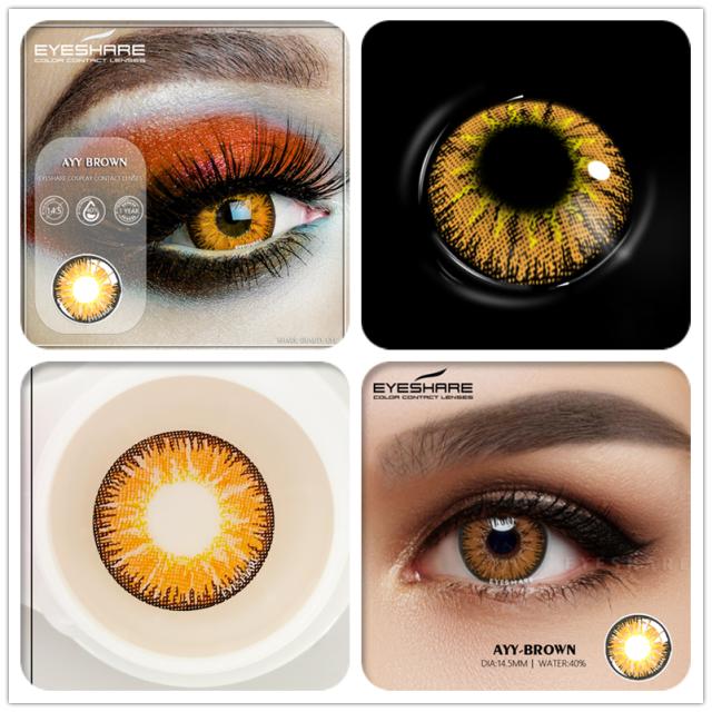 Eyeshare Цветные контактные линзы для косплея для глаз Ayy Series Контактный макияж Sharingan Beauty Красные контактные линзы Косметические цветные линзы для глаз