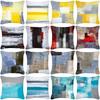 New European Style Golden Geometric Pattern Pillow Case Sofa Cushion Cover Home Supplies Pillow Case