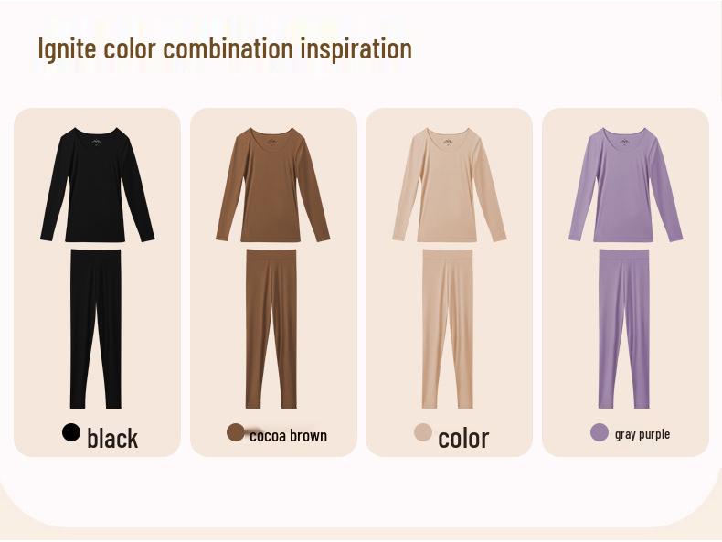 Женский антистатический бесшовный термокомплект на основе гиалуроновой кислоты