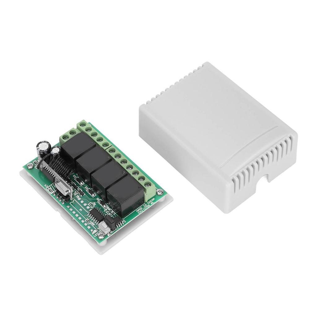 Беспроводной переключатель с дистанционным управлением 433 МГц 12 В 4-канальный релейный переключатель с дистанционным управлением для освещения Электр