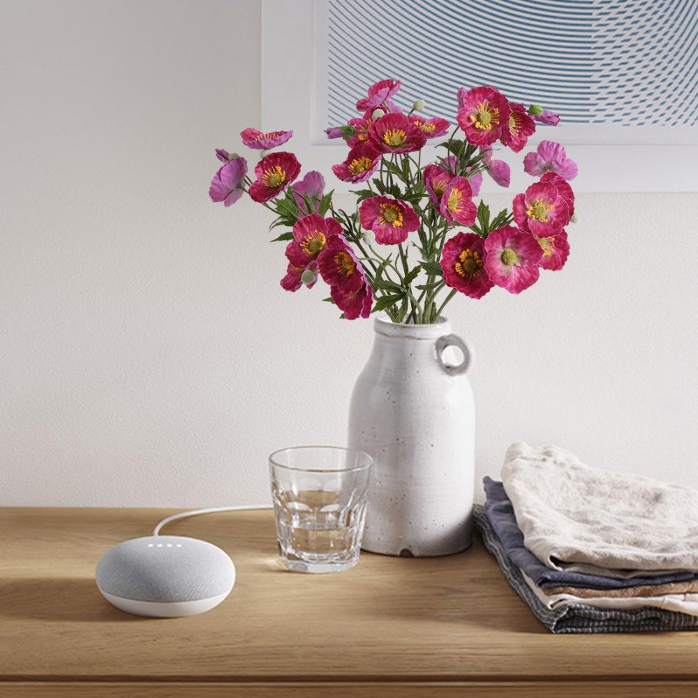 4 шт. искусственных цветов мака шелковые букеты для домашнего декора, свадьбы, украшения стола и вечеринок искусственные цветочные композиции своими руками