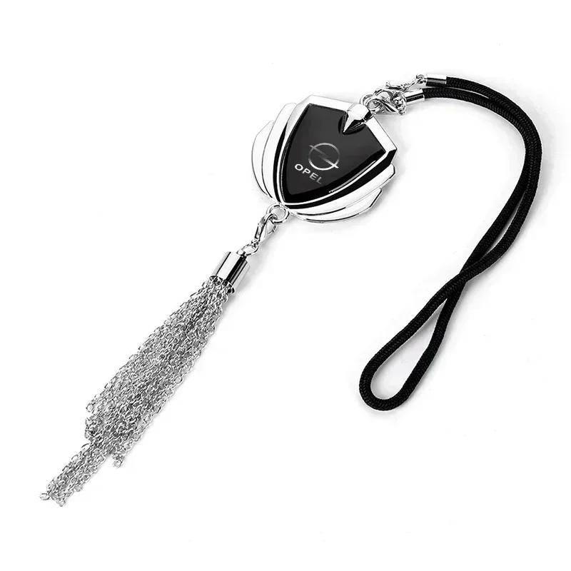 3D Metal Logo Badge Car Rear View Mirror Pendant Ornament for Opel OPC Astra Insignia Mokka Zafira Corsa Vectra C D Antara Car Dd0