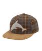 WAIKEI Flannel Check Dolphin Cap Brown