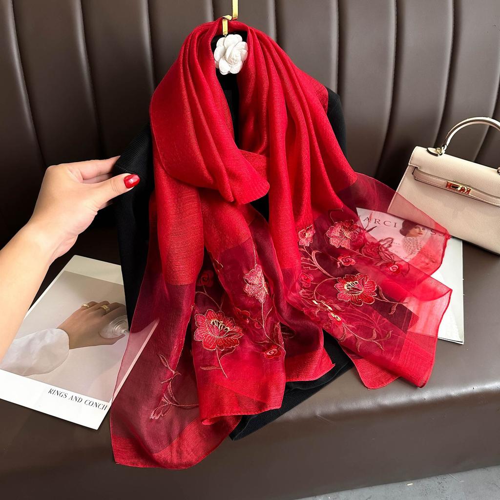 Роскошный бренд Однотонный шелковый шерстяной шарф для женщин Шали Шарфы Летний хиджаб Мода Теплый Длинный Бандана Фуляр Пашмина Пончо новый