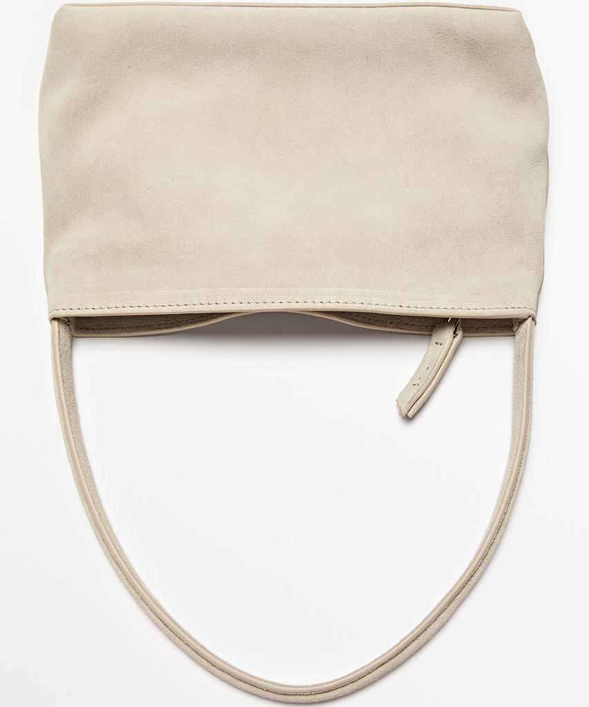 Massimo Dutti Split Suede Shoulder Bag