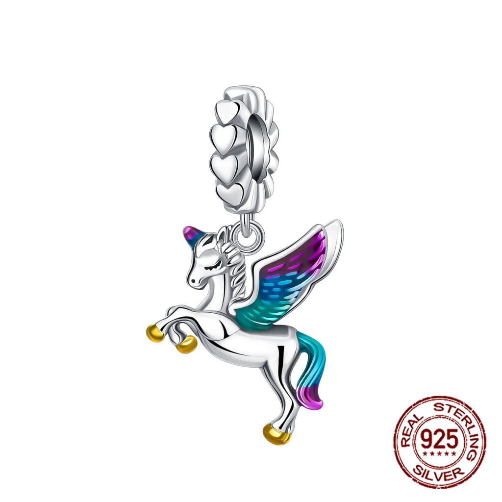 Copper Flower Birthday Gift Pendant Charms Beads Fit Original Bracelets Fine Diy Jewelry For Women Gift