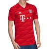 adidas ФК Бавария Мюнхен Сезон 2019-2020 Домашняя футболка Фан-версия С эмблемой команды и текстовым логотипом Короткий рукав Футбольные топы Мужские Красный DW7410