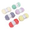6 рулонов пряжи Scrubby Sparkle Pastel Glitter для вязания крючком кухонного полотенца, ручной вязки сумки для кукол с крокодилом