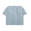Li-Ning Comfortable Soft Casual Loose Round Neck Pullover Short Sleeve T-Shirt Men Tops Mist-Blue AHST735-3