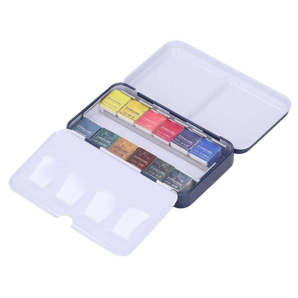 Акварельные краски 12 ярких цветов, высокая насыщенность, художественные акварельные краски с коробкой для хранения