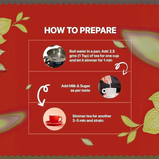 Чай Chaizup Премиум Кадак CTC – 1 кг | Крепкий рассыпной чай | Насыщенный вкус и богатый аромат | Идеально подходит для индийского масала-чая | 100% натуральный