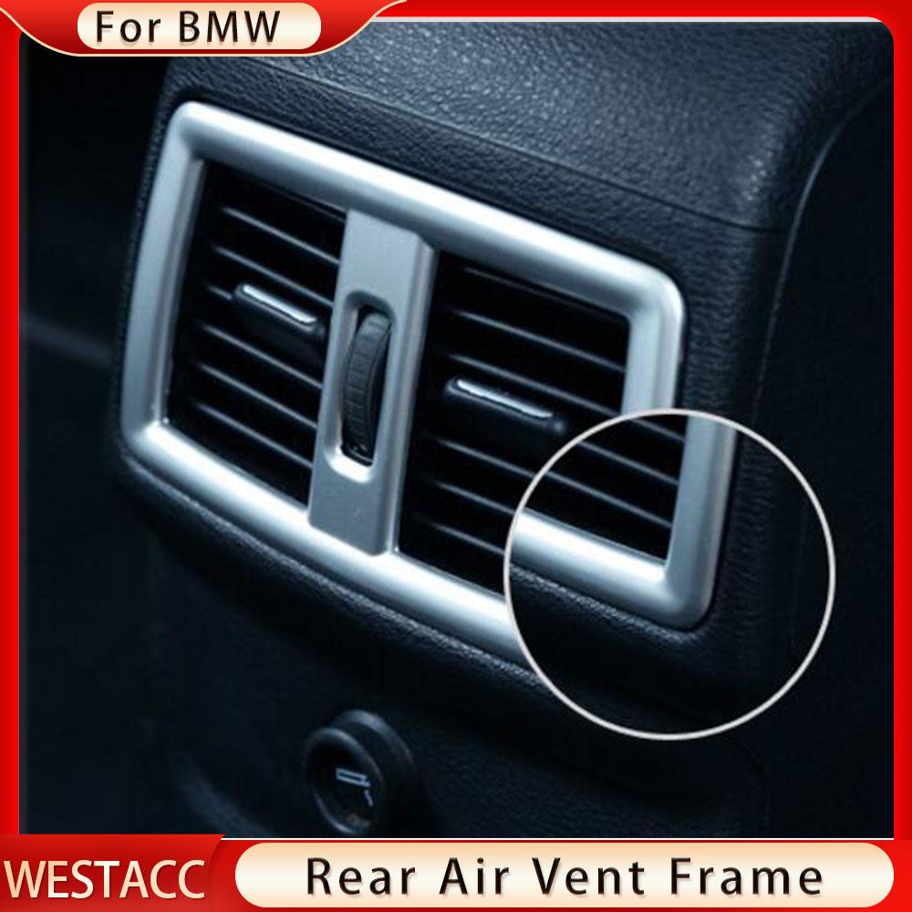 Задняя часть автомобиля кондиционер AC вентиляционная розетка накладка для BMW X1 F48 2016 2017 2018 декоративная наклейка