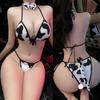 Бикини Внутри Корова Косплей Униформа Соблазнительный Комплект Бюстгальтера на Бретельках Секс-шоп взрослые сексуальные комплекты Сексуальное женское нижнее белье секс-одежда