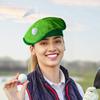 Новинка, берет для гольфа с флажком для мяча для гольфа, головной убор для гольфиста, аксессуары для костюма для вечеринки в гольф для мужчин и женщин