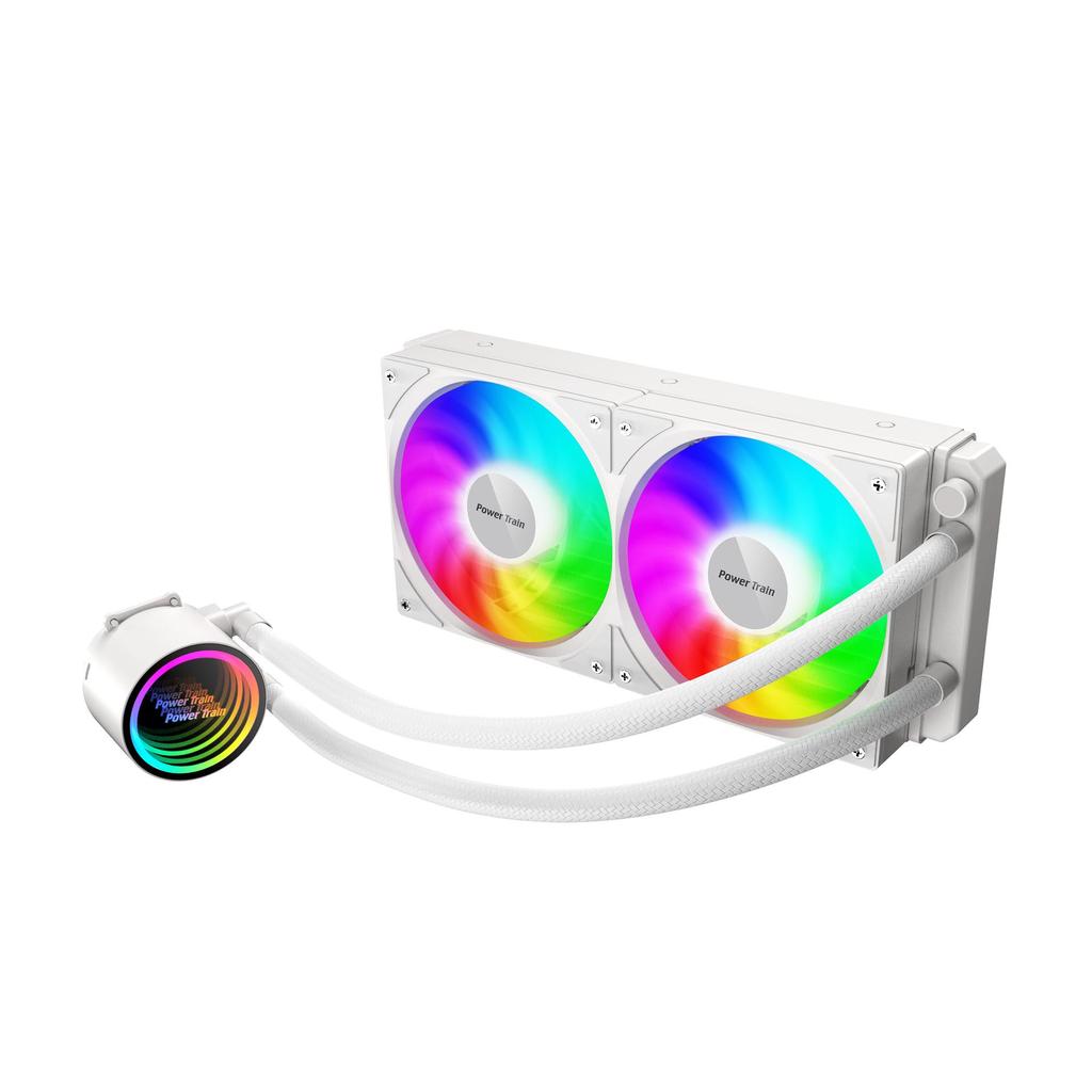 240 Водяной радиатор ARGB с интеллектуальным вентилятором с регулируемой скоростью и многоплатформенной совместимостью