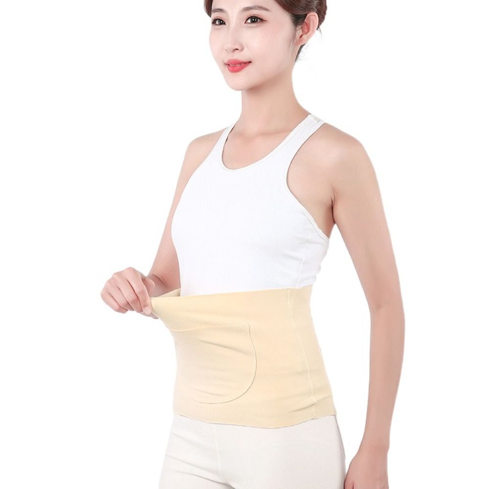Traceless Fleece Waist Warmer High Elastic Abdominal Wrap Elderly People
