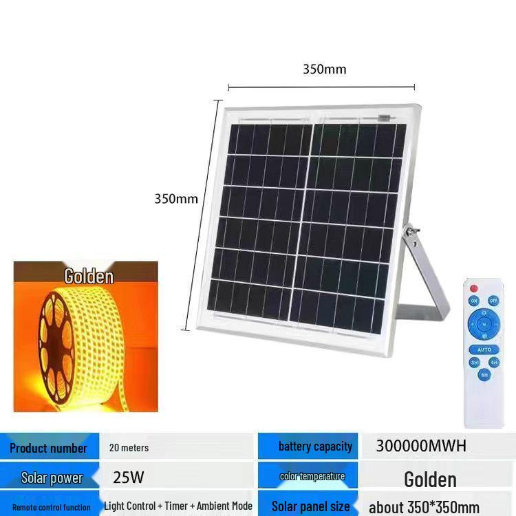 Outdoor Waterproof LED Solar Strip Lights: Super Bright, Soft Lighting for Garden and Courtyard