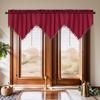 Curtain Short Curtain Solid Color Curtain Triangular Curtain Kitchen Curtain Small Curtain Through Rod Curtain Finished Product