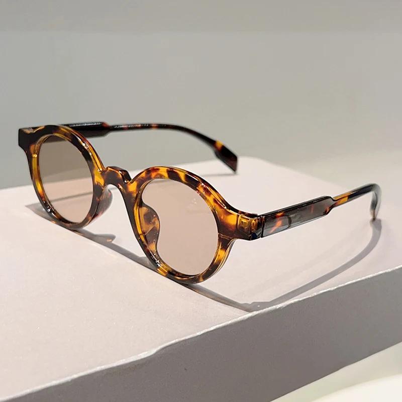 Солнцезащитные очки с круглой оправой для мужчин, винтажные, конфетного цвета, для улицы, повседневные, женские, новые, ретро, дизайнерские, милые, с градиентом