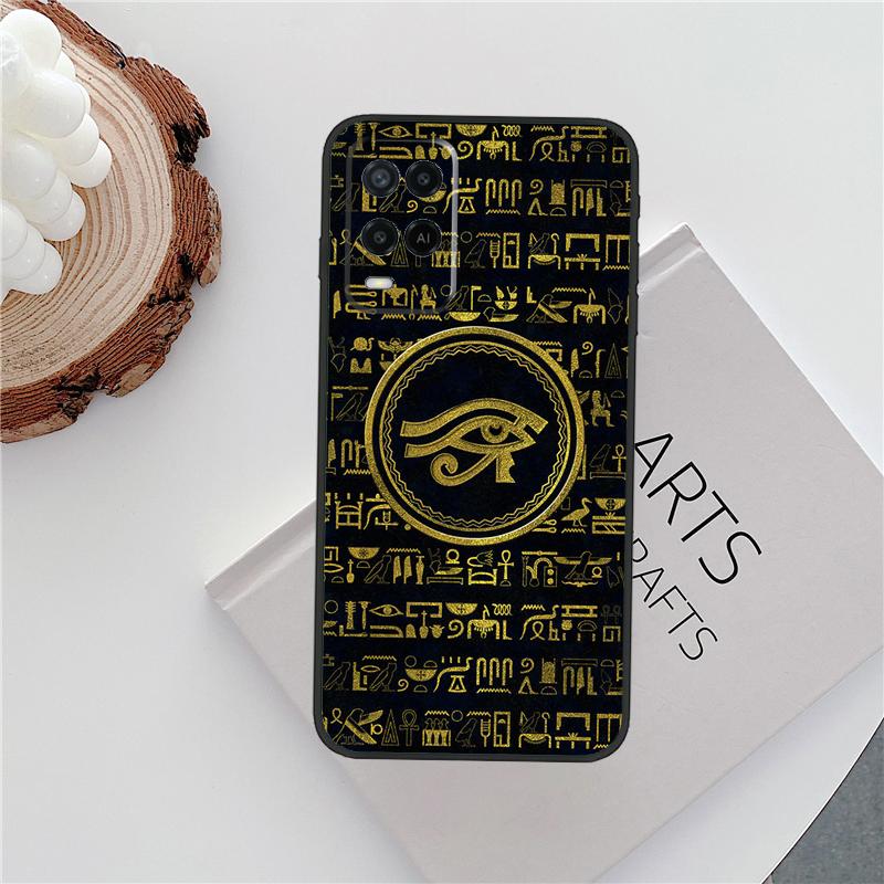 Священный Глаз Гора Египет Фреска Чехол Для Oppo A96 A58 A18 A38 A78 A98 A17 A77 A80 A40 A60 A16 A76 A74 A94 A54 A15 A57S Чехол