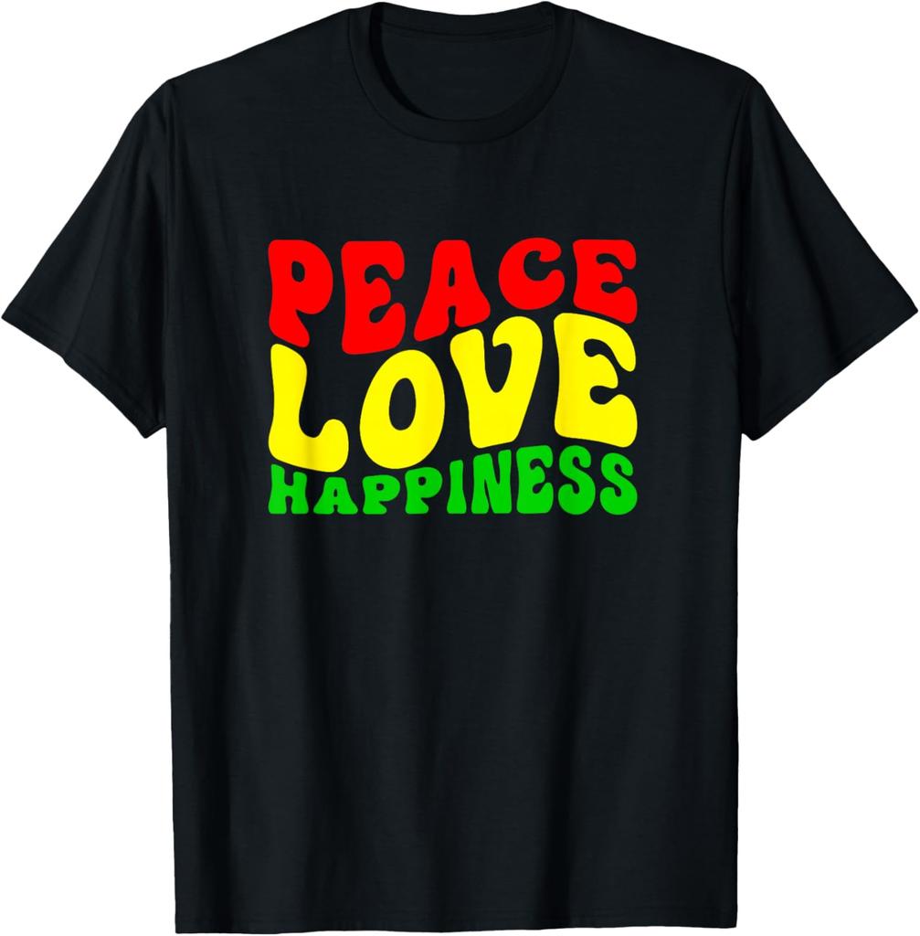 Peace, Love, Happiness Funny Tee T-Shirt