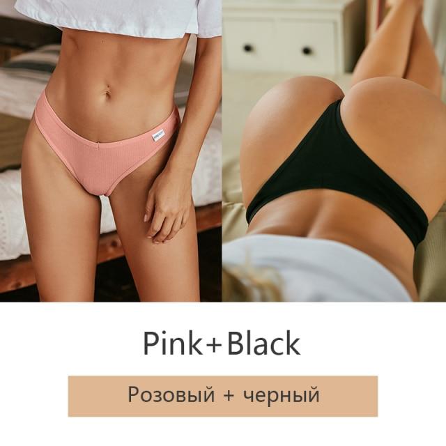 FINETOO 2 шт./компл., женские хлопковые трусики-стринги M-XL, женские трусы с Т-образной спинкой, модное нижнее белье с V-образной талией, удобные трусики для девочек, нижнее белье 2021