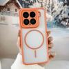 Магнитный чехол-бампер Xiaomi 17ProMax Color-Block с теплоотводом и защитой от падений