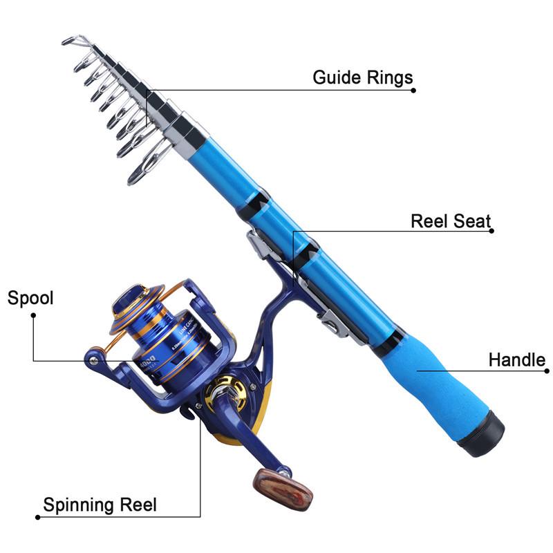 SOUGAYILANG Fishing Rod Reel Set Carbon Fiber Rod with Spinning Reel for Freshwater Saltwater Fishing