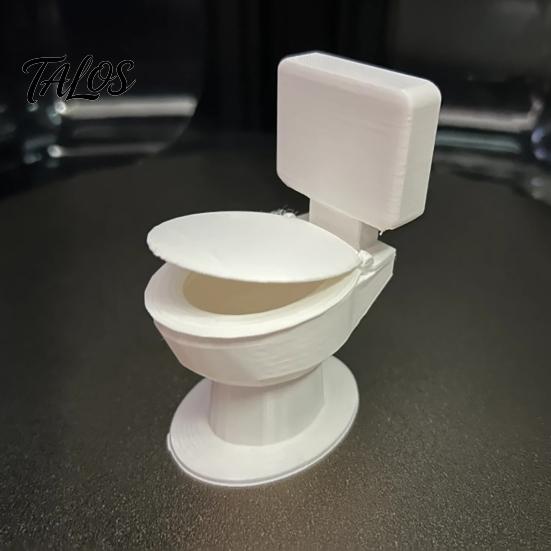 Мягкий Декор Подарок 3D Печатная Фигурка Туалета, Миниатюрное Украшение, Мини Сиденье Художественная Скульптура Мебель для Кукольного Домика, Модели Ванной Комнаты для Поделок