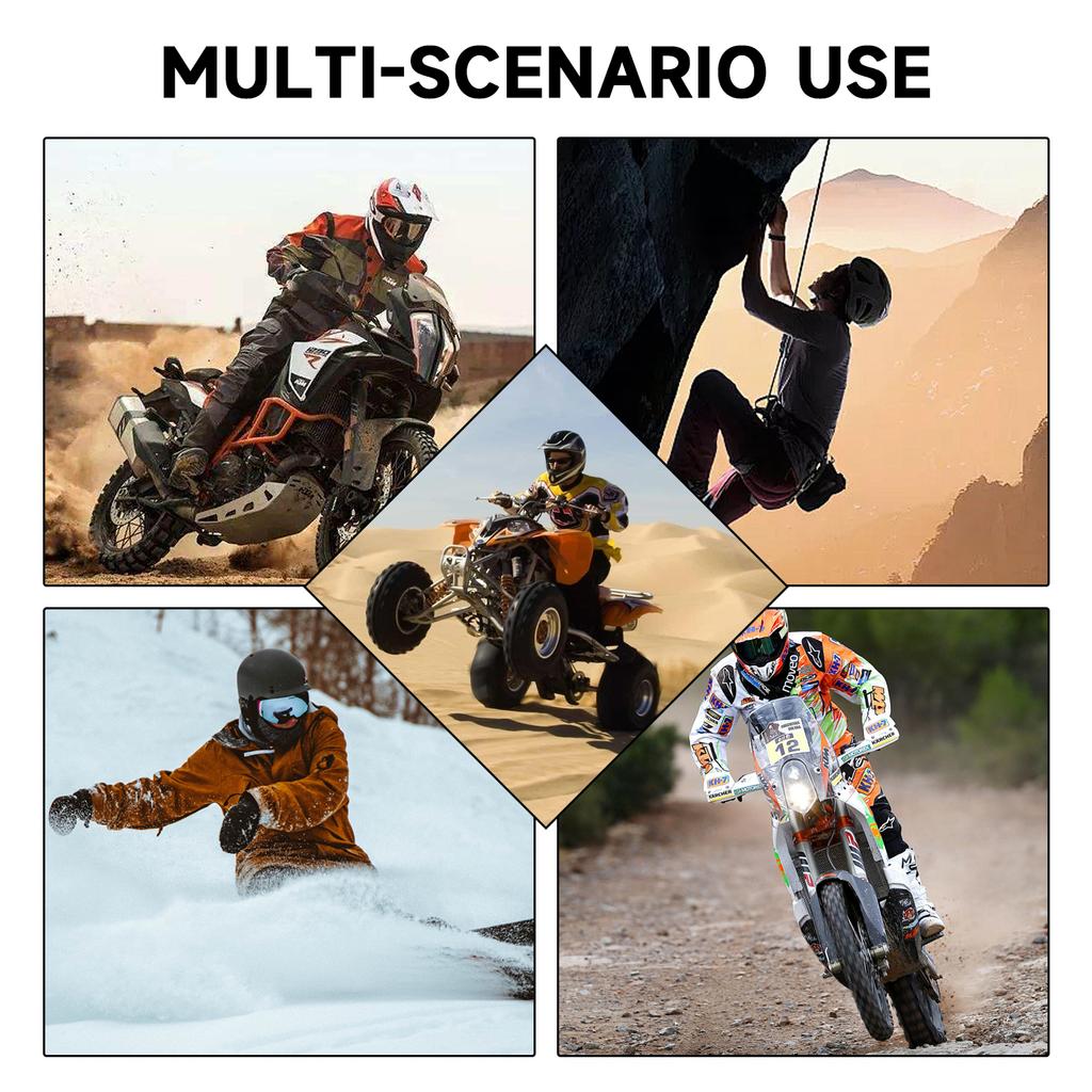 NAFEIB Lightweight Motocross Goggles Windproof Impact-Resistant HD Vision for MTB ATV Off-Road Riding