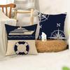 Vintage Nautical Compass Pillowcasesuitable For Sofa Car Bedroom Decorative Cushion Cover Pillow Cover