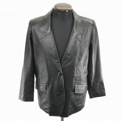 Куртка из овчины Наппа Lamb Leather от Georges Memmi / 9 / Женская M / Черная / Однобортная / Без шлицы / Простая(ИСПОЛЬЗОВАЛ)