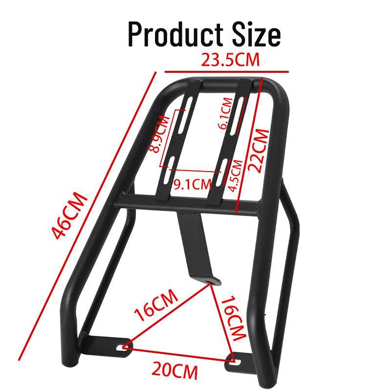 Стабильный задний багажник для электрического самоката Yadea M6 - Утолщенный кронштейн крепления багажника