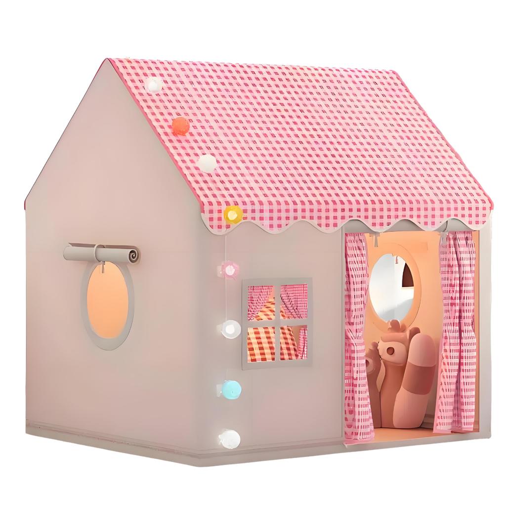 Indoor Playground Sleeping Portable Castle Game House for Outdoor Small Christmas Birthday Gift for Toddlers Kids' Tent, Tent, Easy-to-Assemble Girls,