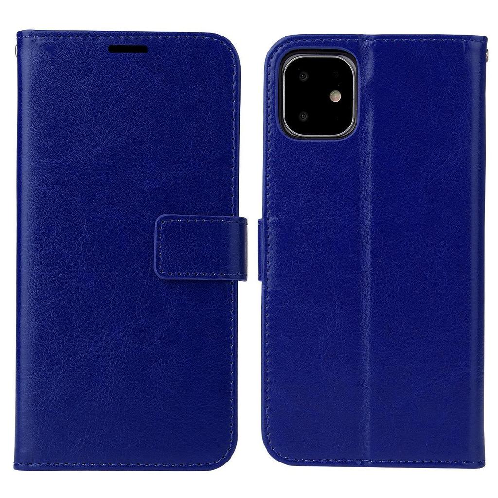 Чехол для Huawei Enjoy 70X и iPhone 7 Pro Max - Кожаная книжка с узором Crazy Horse