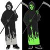 Светящийся костюм Жнеца для Хэллоуина для детей